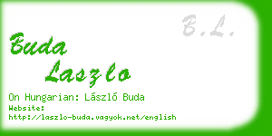 buda laszlo business card