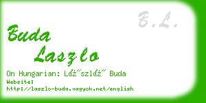 buda laszlo business card